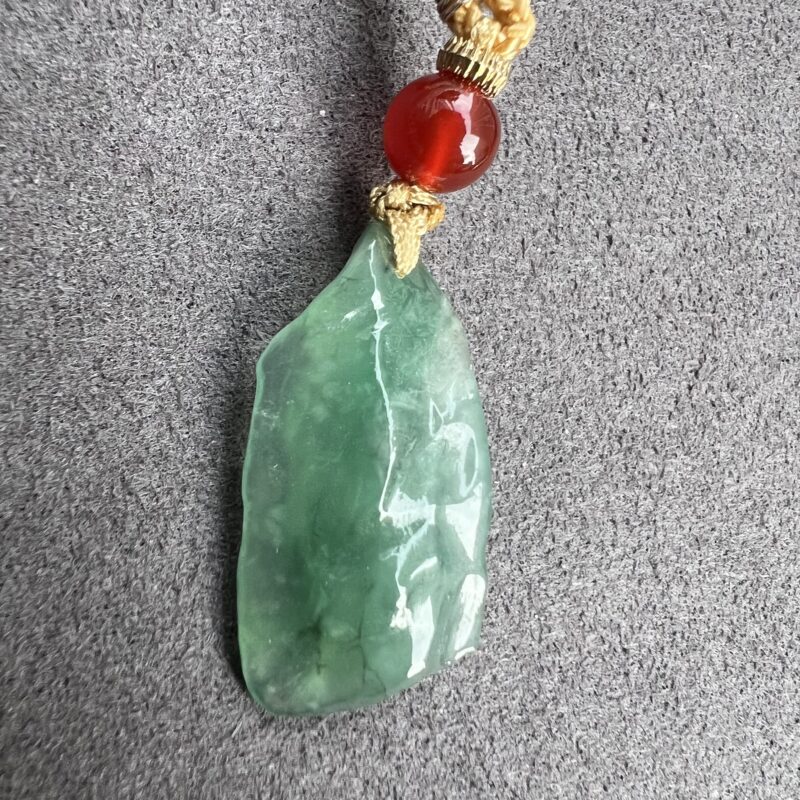 Icy Blue Jade Pendant Irregular, PIB-4332 | Certified Grade A Jade