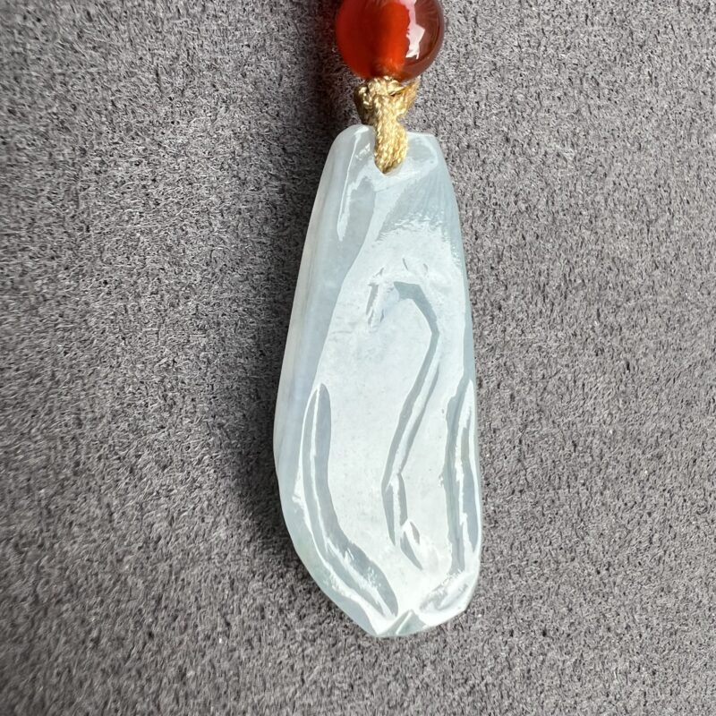 Icy Lavender Jade Pendant Irregular, PIL-4346 | Certified Grade A Jade