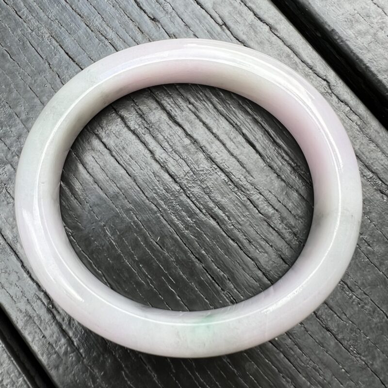 [53mm] Icy Pink Jade Classic Bangle Oval (Gui Fei), CGP-5216 | Certified Grade A Jade