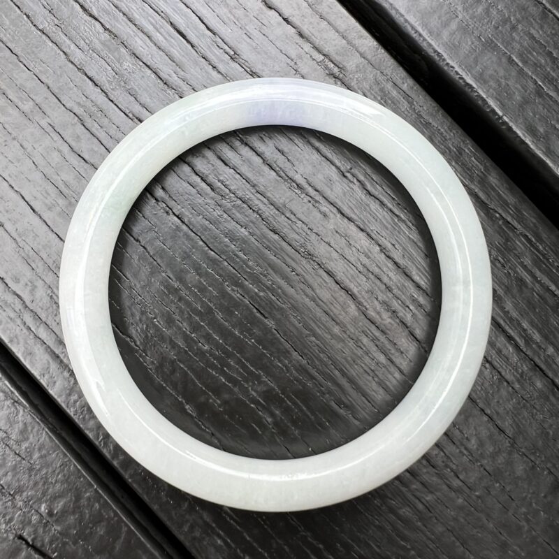 [59mm] Icy Lavender Jade Classic Bangle Round (Yuan Tiao), CYL-5451 | Certified Grade A Jade
