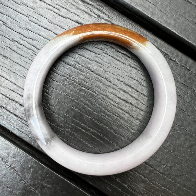 [60mm] Icy Pink Jade Classic Bangle Round (Zheng Quan), CZP-5479 | Certified Grade A Jade