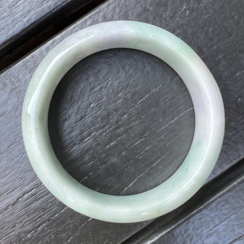 [58mm] Icy Pink Jade Classic Bangle Round (Zheng Quan), CZP-5800 | Certified Grade A Jade