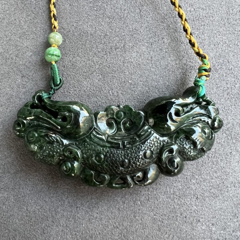 Icy Green Jade Pendant Irregular, PIG-5929 | Certified Grade A Jade