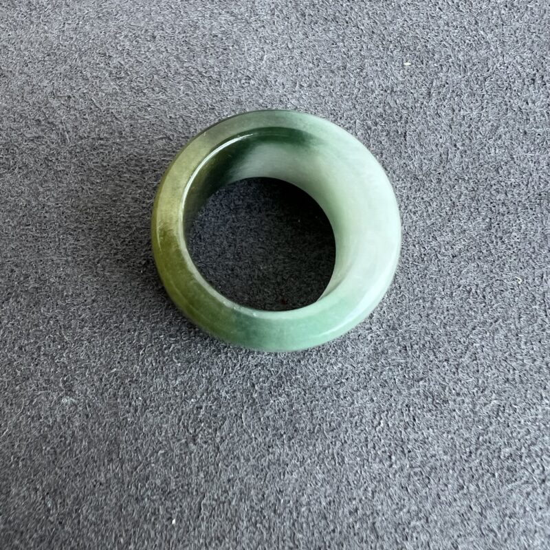 [HK12] Icy Multi-color Jade Ring Full Jadeite Ring, Thumb Ring, RRM-6420 | Certified Grade A Jade