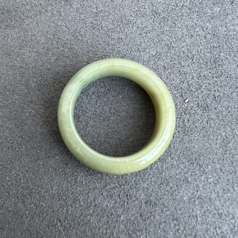 [HK20] Glutinous Icy Yellow Jade Ring Full Jadeite Ring, RRY-6424 | Certified Grade A Jade