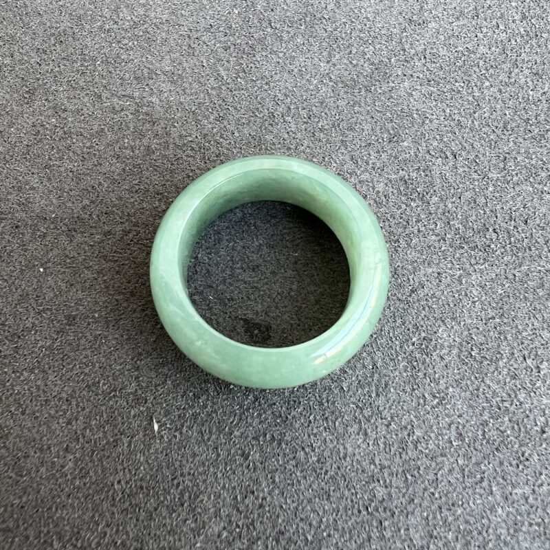 [HK18] Glutinous Icy Blue Jade Ring Full Jadeite Ring, RRB-6432 | Certified Grade A Jade