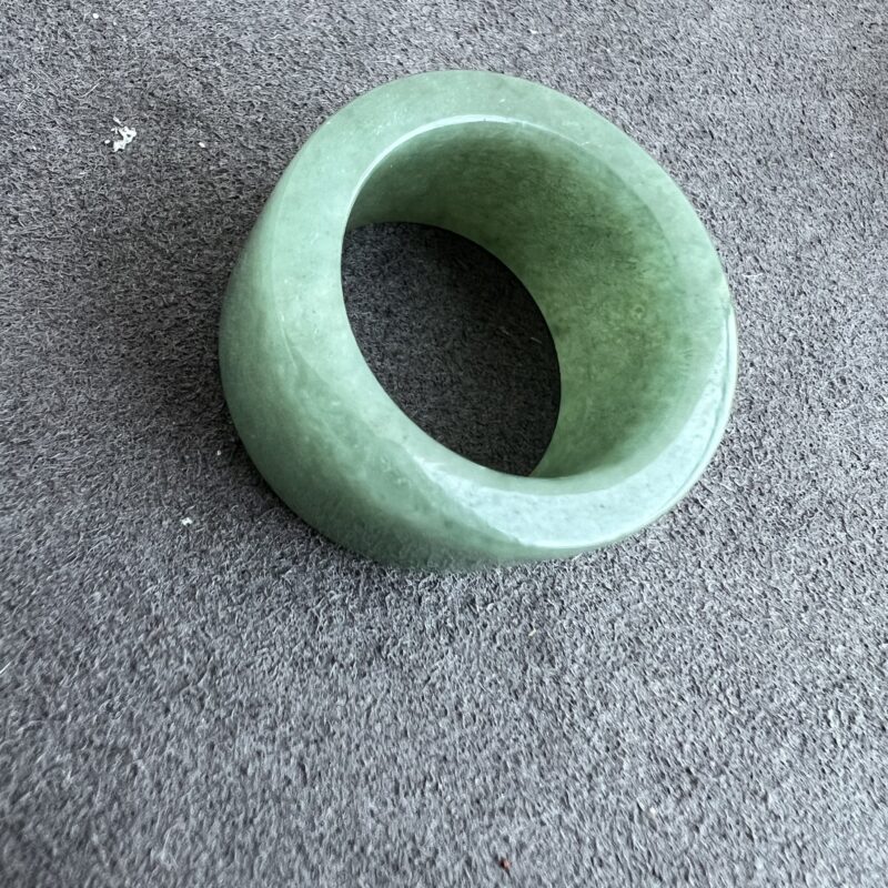 [HK24] Glutinous Icy Blue Jade Ring Full Jadeite Ring, Thumb Ring, RRB-6448 | Certified Grade A Jade