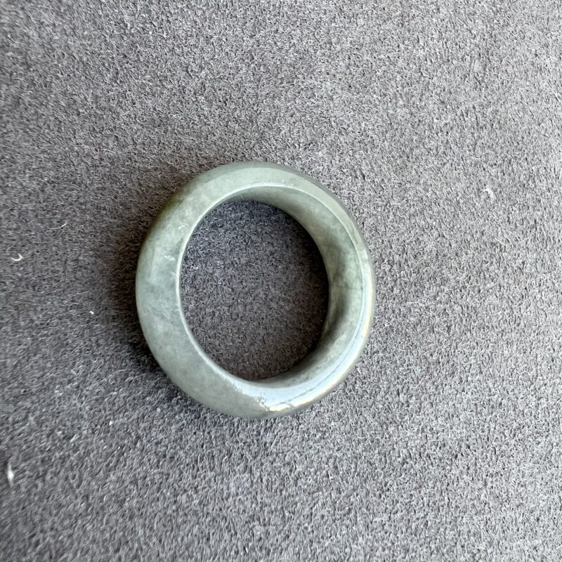 [HK18] Glutinous Icy Wu Ji / Black Jade Ring Full Jadeite Ring, Wu Ji, RRW-6480 | Certified Grade A Jade