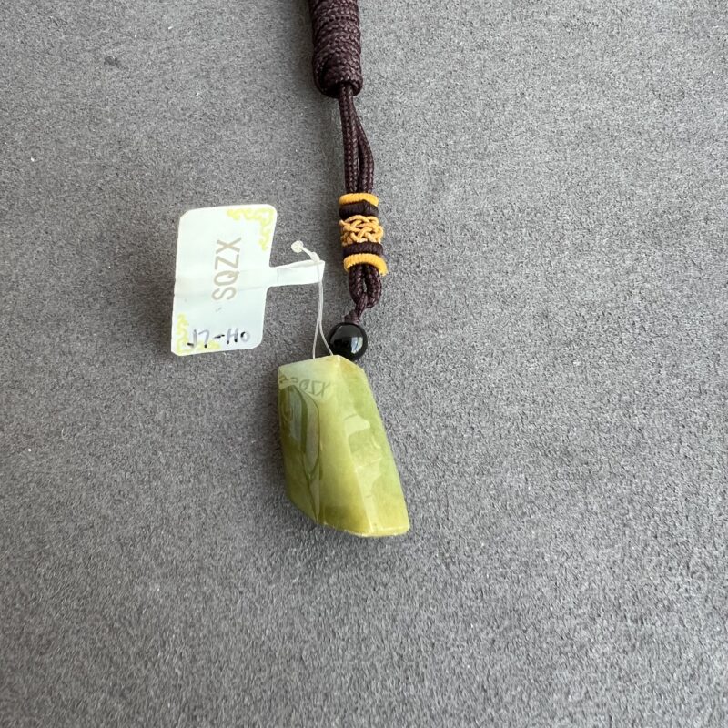 Icy Yellow Jade Pendant Irregular, PIY-7403 | Certified Grade A Jade