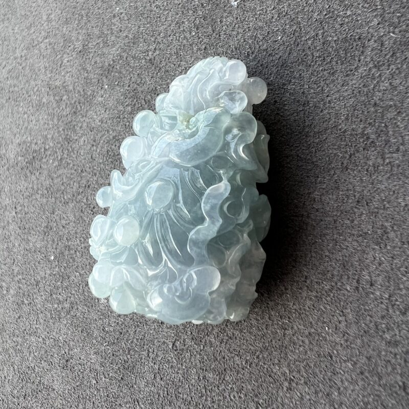 Icy Lavender Jade Pendant Bai Cai (Fortune), PHL-7422 | Certified Grade A Jade