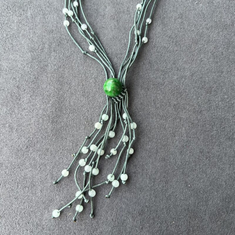 Icy Green Jade Pendant Yang Green, PBG-7432 | Certified Grade A Jade