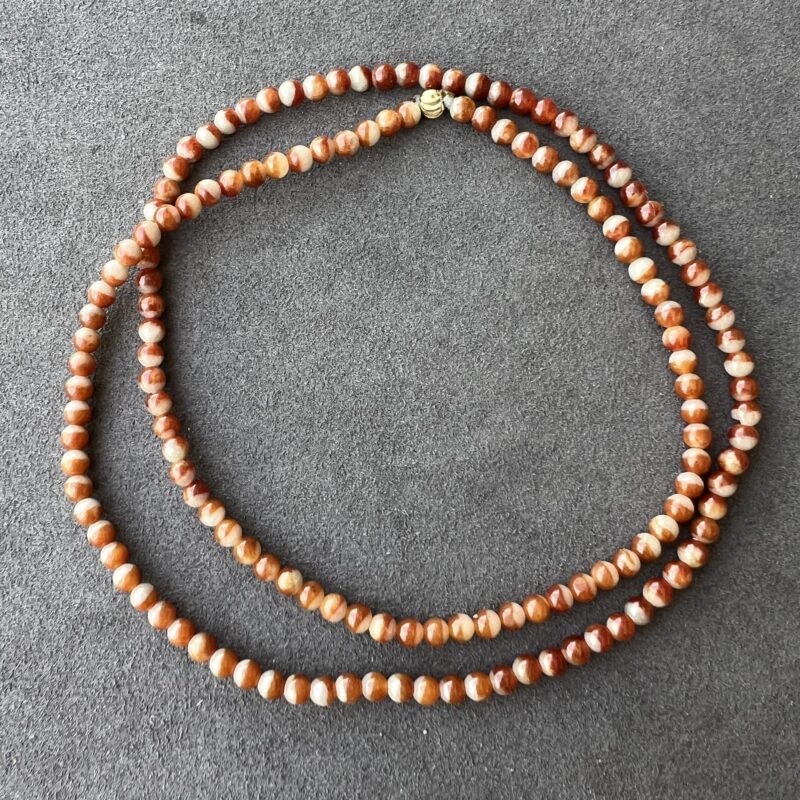 [4mm] Icy Multi-color Jade Necklace Beads, NBM-7534 | Certified Grade A Jade