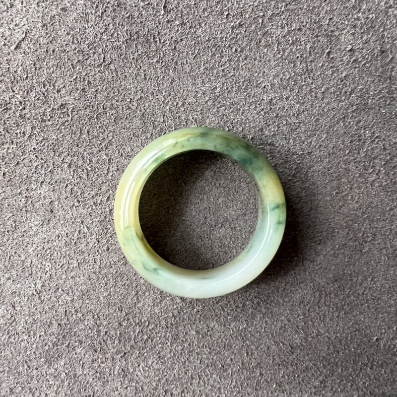 [HK17] Icy Blue Jade Ring Full Jadeite Ring, RCB-9936 | Certified Grade A Jade