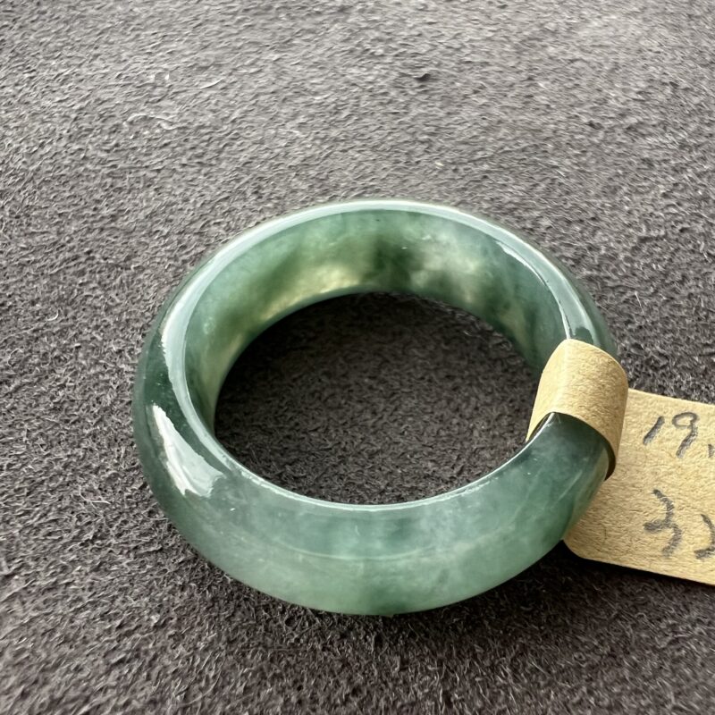[HK20] Icy Blue Jade Ring Full Jadeite Ring, RCB-1279 | Certified Grade A Jade
