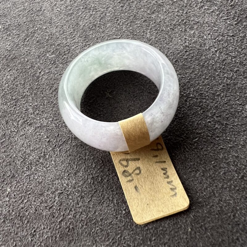[HK20] Icy Lavender Jade Ring Full Jadeite Ring, RCL-1280 | Certified Grade A Jade