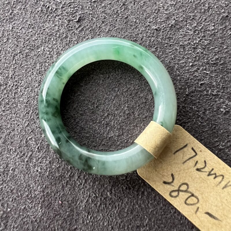 [HK14] Icy Green Jade Ring Full Jadeite Ring, RCG-1281 | Certified Grade A Jade