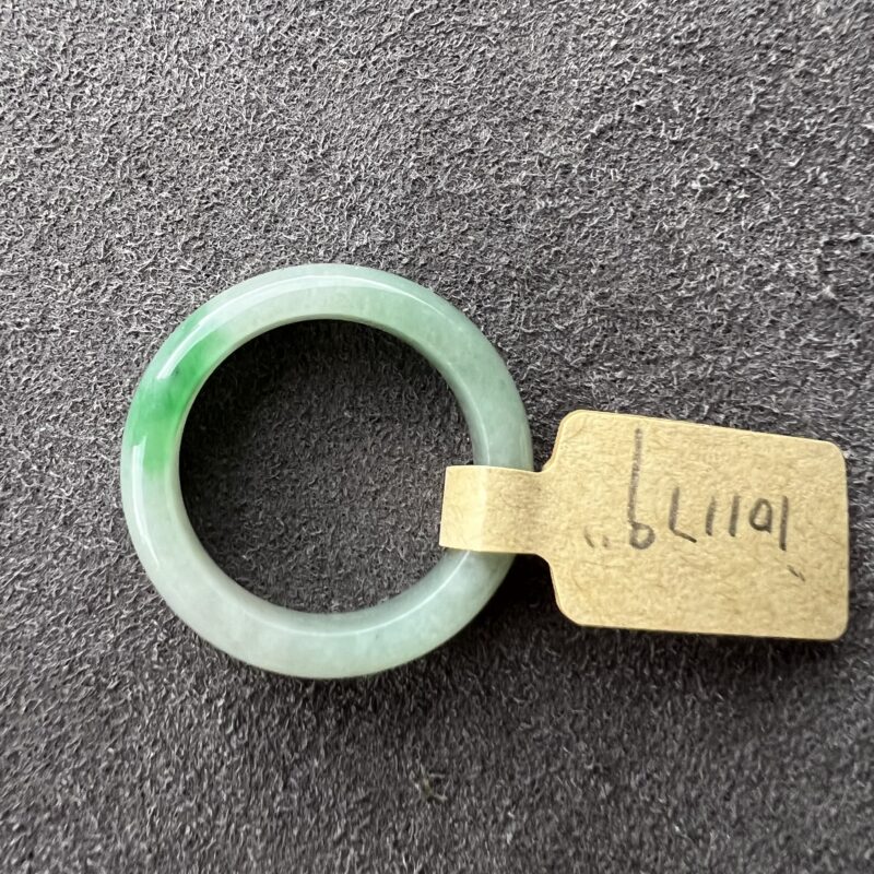 [HK18] Icy Green Jade Ring Full Jadeite Ring, RCG-1283 | Certified Grade A Jade