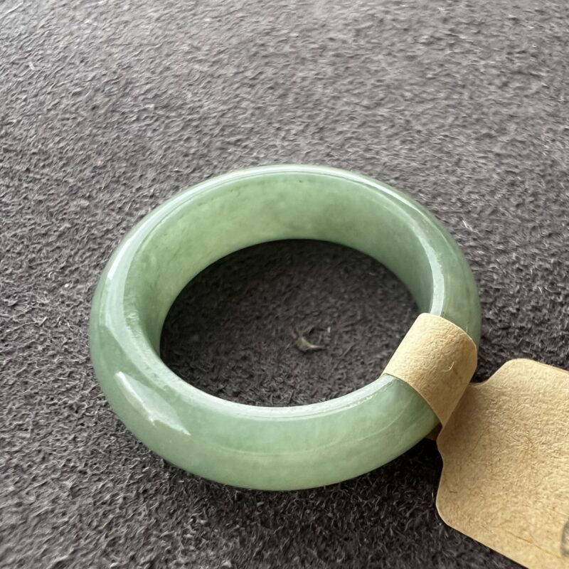 [HK14] Glutinous Icy Blue Jade Ring Full Jadeite Ring, RCB-1289 | Certified Grade A Jade