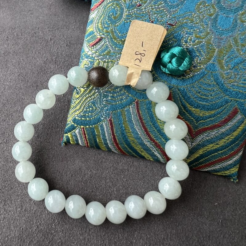 [6mm] Glutinous Icy Yellow Jade Bracelet Beads, BBY-1936 | Certified Grade A Jade