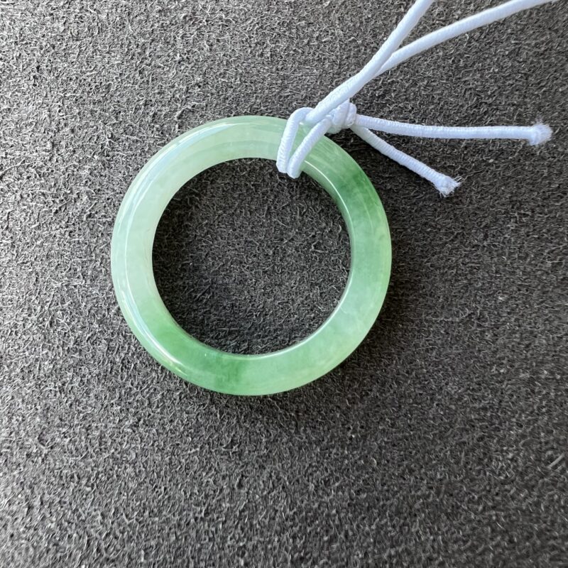 [HK14] Icy Green Jade Ring Full Jadeite Ring, RRG-2870 | Certified Grade A Jade