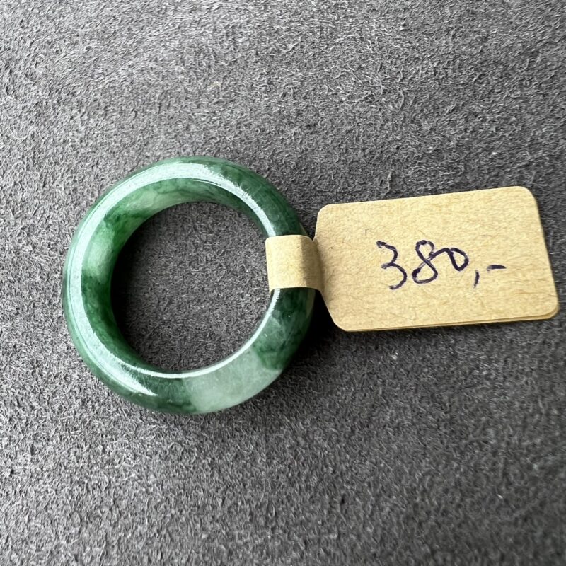 [HK15] Icy Green Jade Ring Full Jadeite Ring, RCG-2921 | Certified Grade A Jade