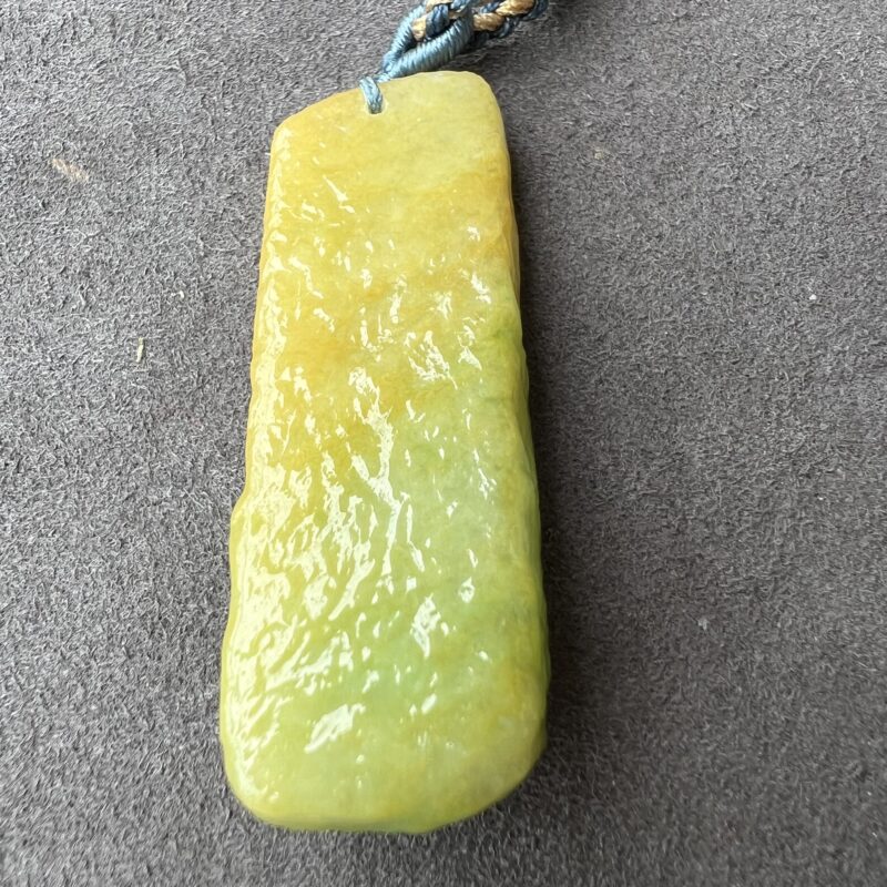 Icy Green Jade Pendant Plate (Wu Shi Pai), PWG-2951 | Certified Grade A Jade