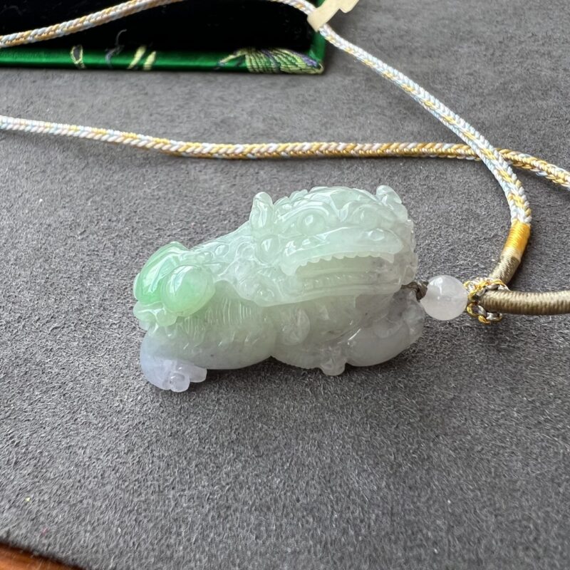 Icy Jade Pendant Pi Xiu in Handmade String, Bundle (Various Color)