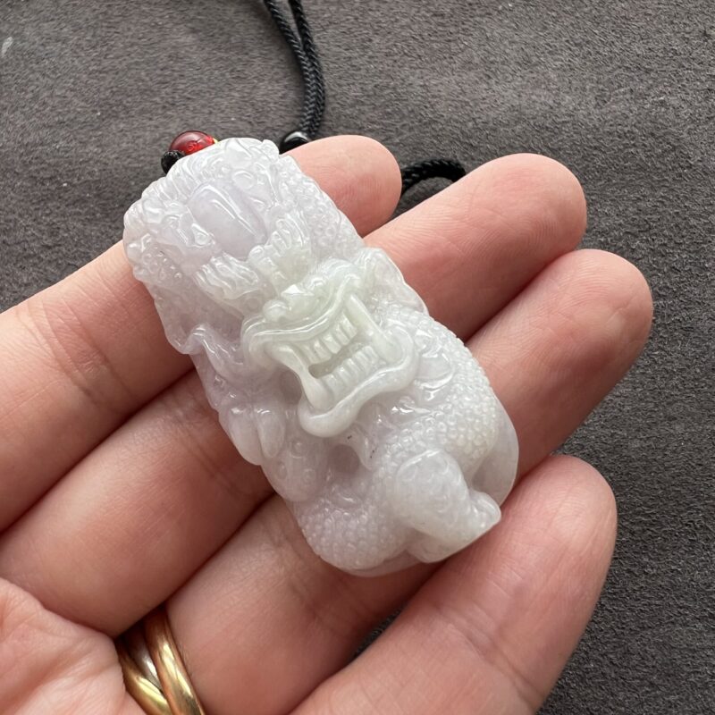 Icy Jade Pendant Dragon Plate, Bundle (various color)