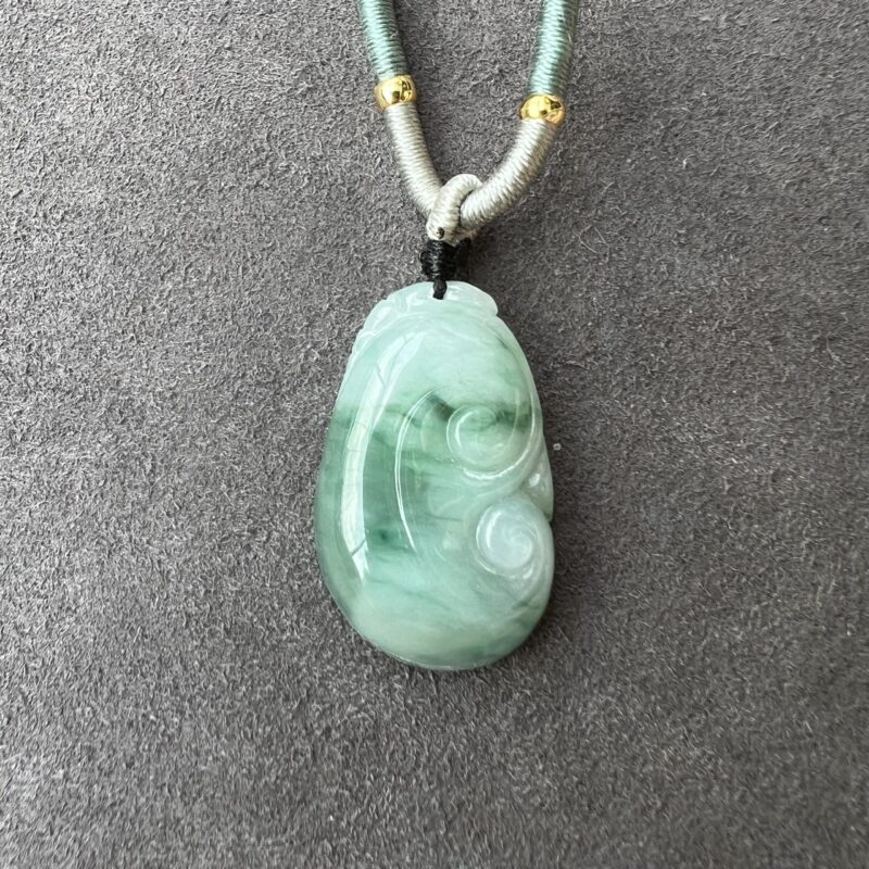 Icy Jade Pendant Ru Yi in Handmade String, Bundle (Various Color)